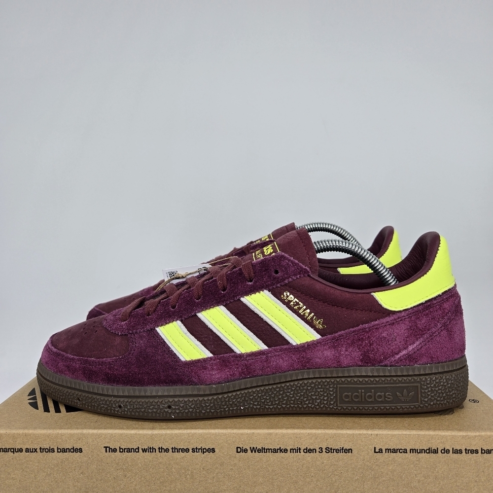adidas Handball Spezial Weltmeister JH5453 Shadow Red Solar Yellow Shoes Size 11